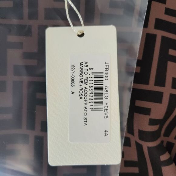 FENDI Little Girl's & Girl's Neoprene All‎ Over Logo Dress - Picture 8 of 9